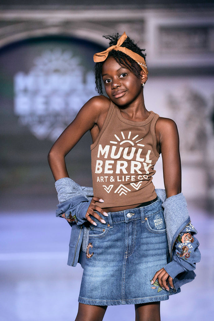Wild at Heart Denim Mini Skirt