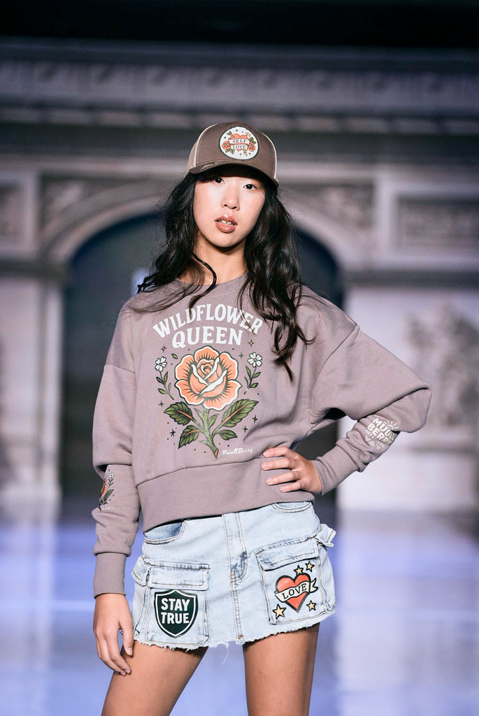 Wildflower Queen Cropped Sweatshirt