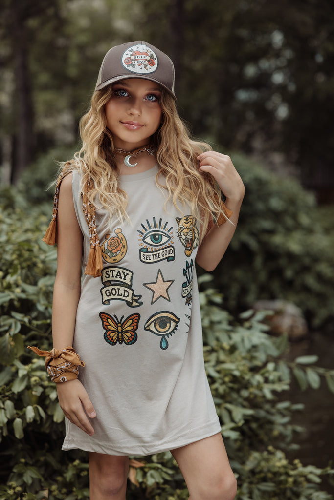 ✨ Muullberry “See the Good” Graphic Tee Dress