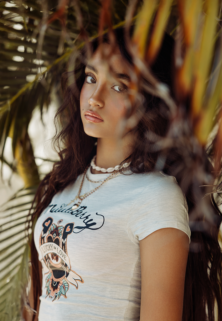 "Lucky in Love" Fitted Tee