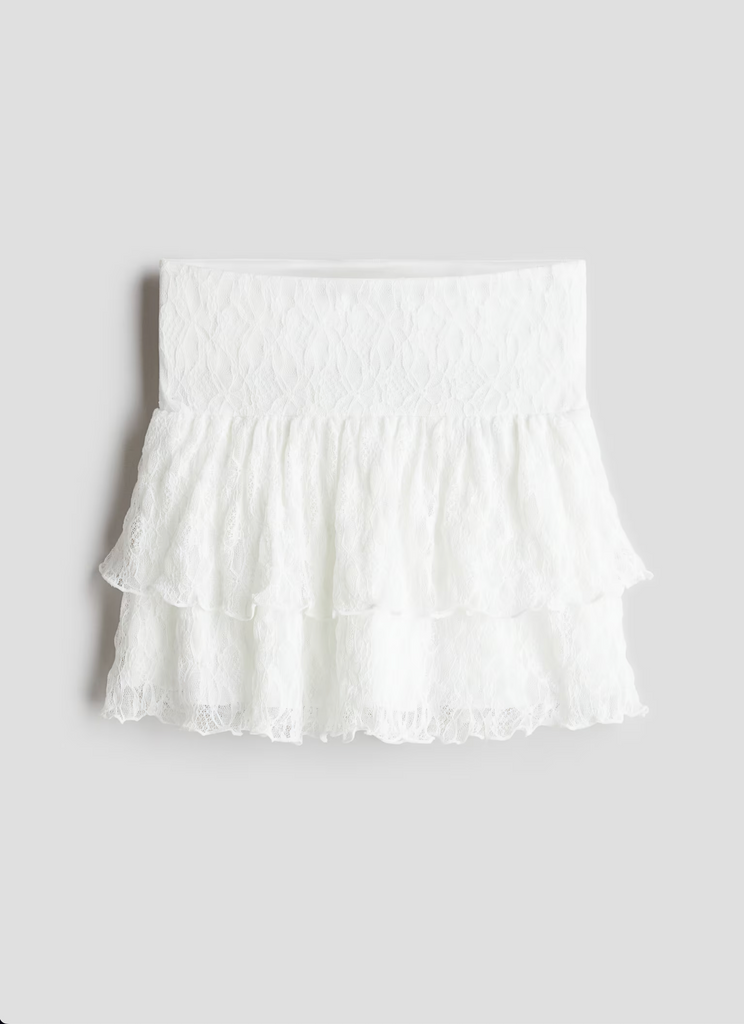 Tiered Lace Skirt