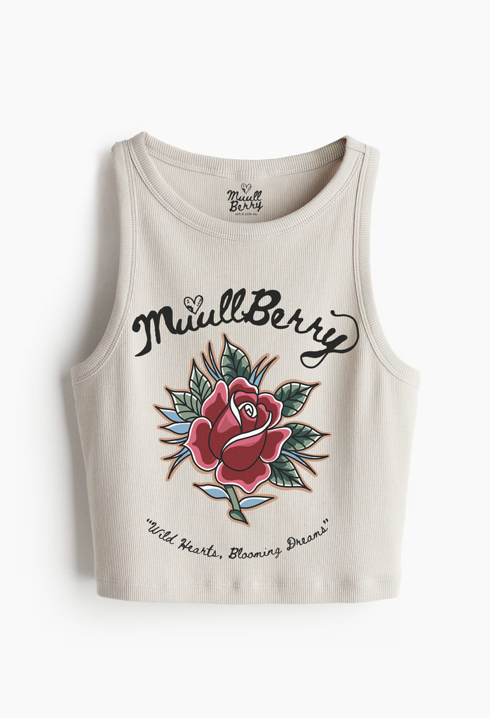 "BLOOMING DREAMS" Crop Tank Top