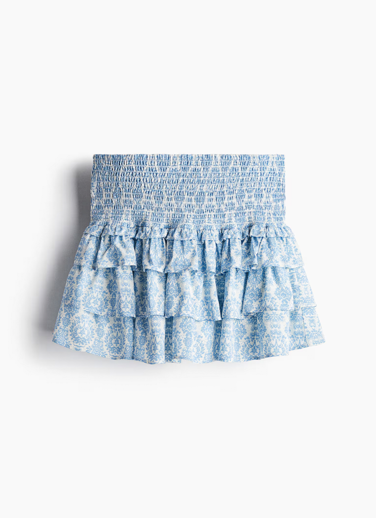 Tiered Ruffle Mini Skirt