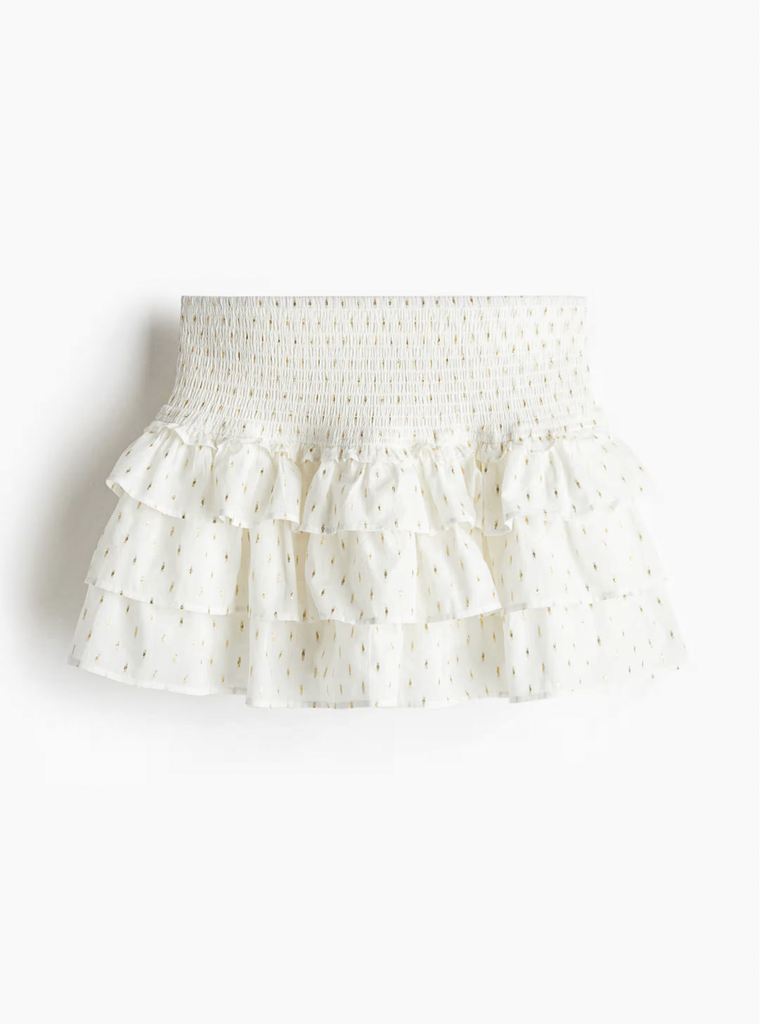 Tiered Ruffle Mini Skirt