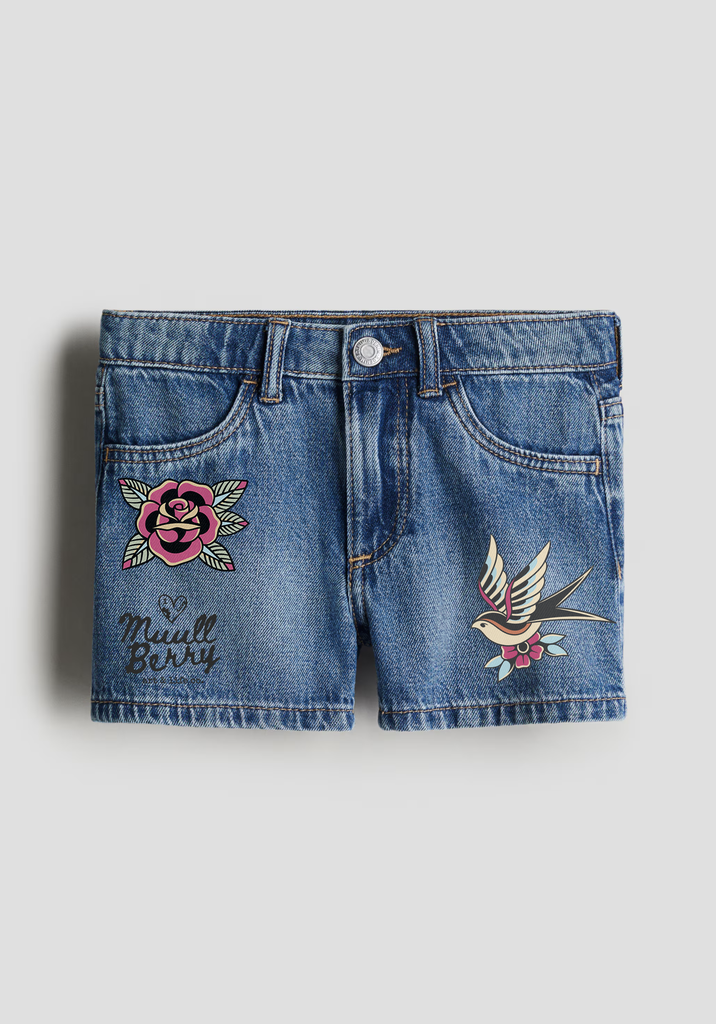 Rosie Bloom Denim Shorts 🌹