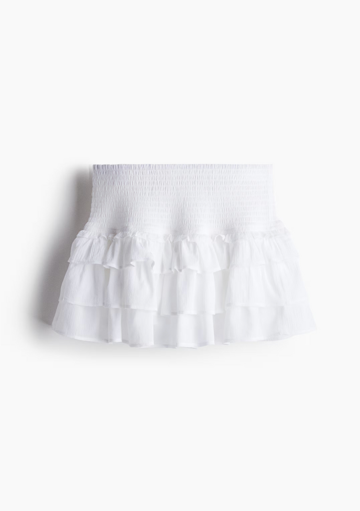 Tiered Ruffle Mini Skirt