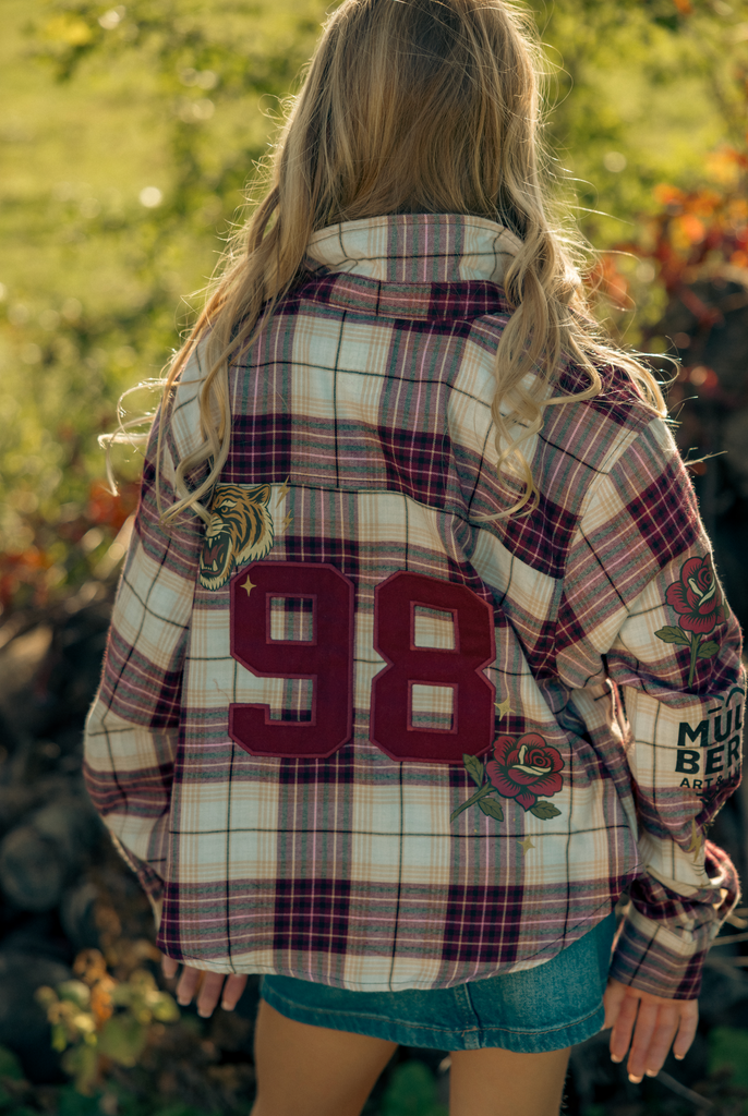 Varsity Flannel Blouse – Limited Edition