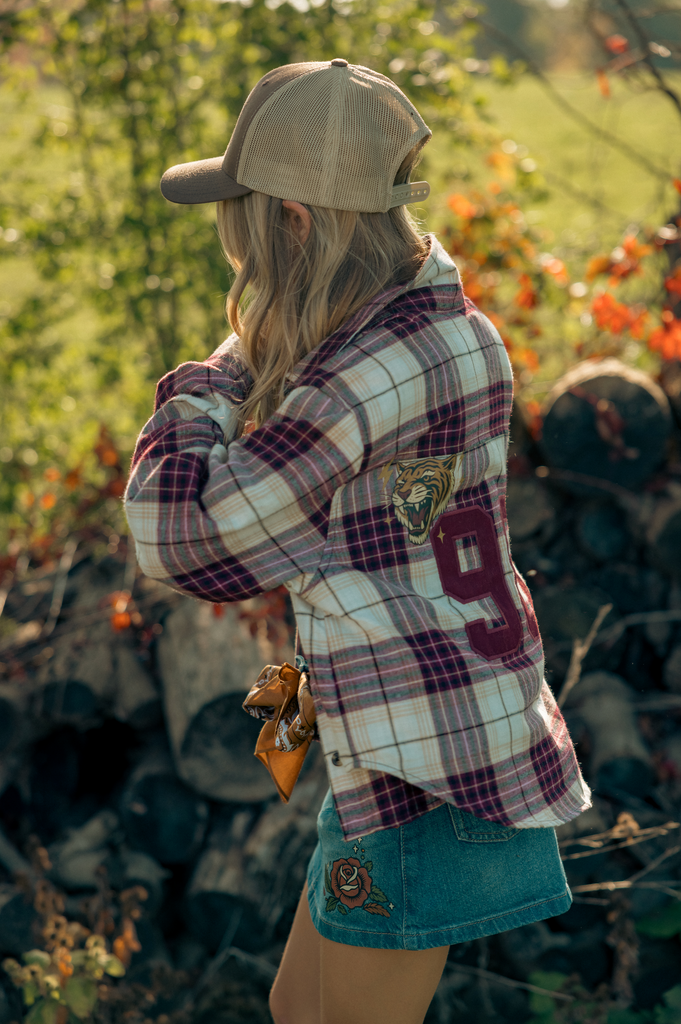 Varsity Flannel Blouse – Limited Edition