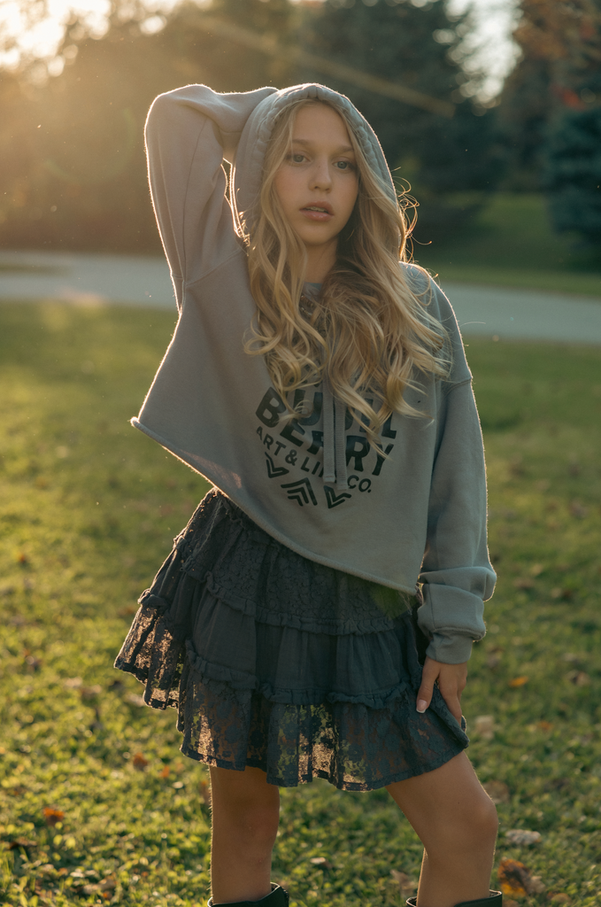 Muullberry Crop Hoodie