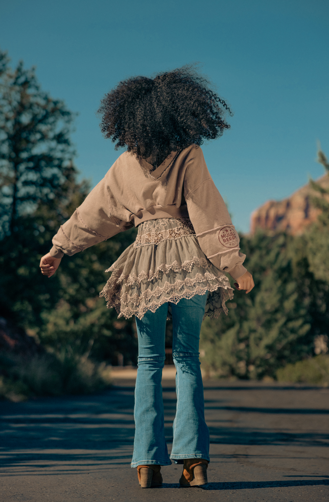 VINTAGE EAGLE CROPPED CREWNECK
