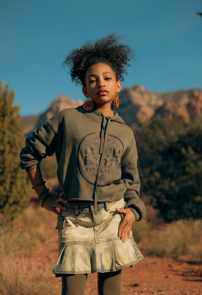 Muullberry Crop Hoodie