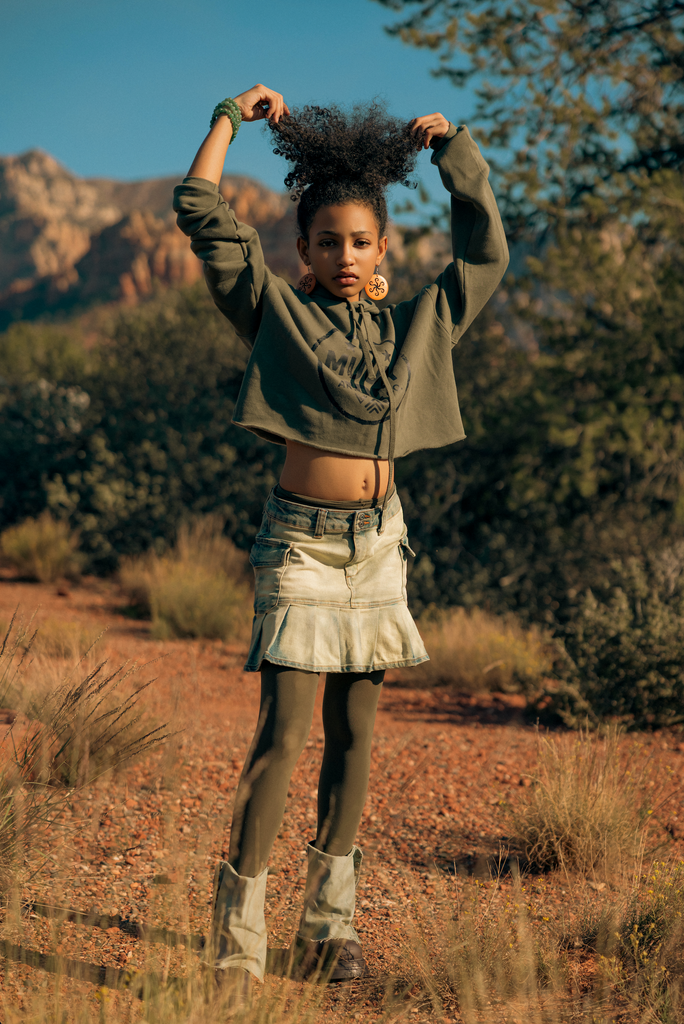 Muullberry Crop Hoodie