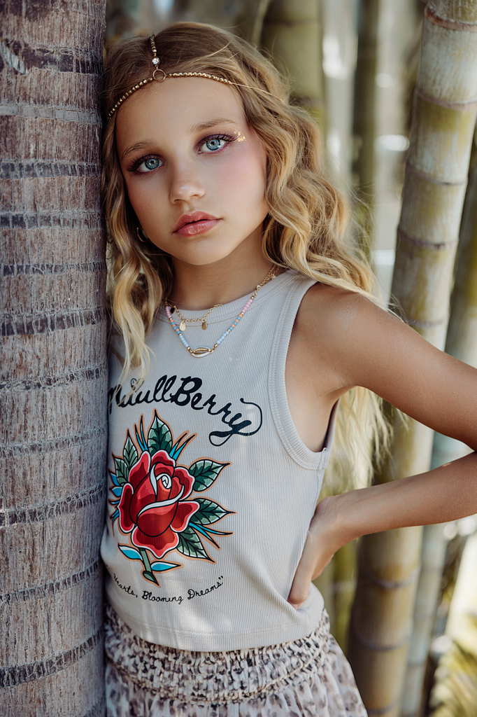 "BLOOMING DREAMS" Crop Tank Top