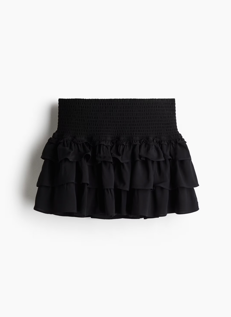 Tiered Ruffle Mini Skirt