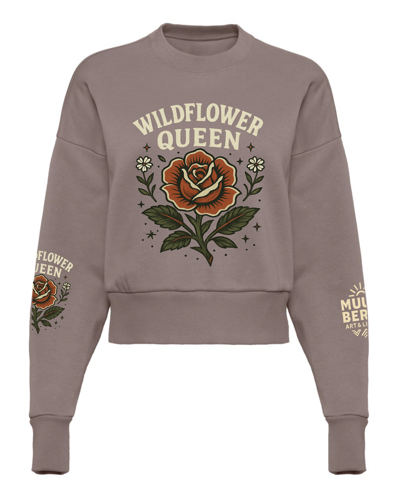 Wildflower Queen Cropped Sweatshirt